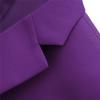 Men's Slim Fit Double Breasted Jacket Slim Fit Business Daily Prom Blazer Peak Lapel Groom Wedding Party Suit Coat (Purple 2,Medium) view 3