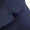 Men's Slim Fit Double Breasted Jacket Slim Fit Business Daily Prom Blazer Peak Lapel Groom Wedding Party Suit Coat (Dark Blue,6X-Large) view 3