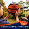 Nerf Indoor + Outdoor Basketball - Proshot Official Size 29.5" Basketball + Air Inflation Pump - Extra Grip for Gym + Driveway Hoops - Regulation B7 Ball - Black/Orange view 3