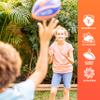 NERF Spiral Grip Mini Football - Patented Spacelace for Ultimate Spirals - Machine Stitched Construction - Pump Included,Blue/Orange, Mini 8.5" view 4