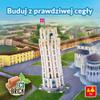 Brick Trick Trefl Travel: Tower of Pisa - Building Brick Travel, Leaning Tower of Pisa, EKO Brick, 260 Bricks, Reusable, Creative Set for Children from 7 Years view 2