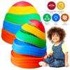 MEANHDAG 10 PCS Balance Stepping Stones for Kids, Obstacle Course Play Outdoor Backyard Activities Equipment Helps Build Children's Coordination and Confidence, Non-Slip Surface and Edging view 2