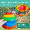MEANHDAG 10 PCS Balance Stepping Stones for Kids, Obstacle Course Play Outdoor Backyard Activities Equipment Helps Build Children's Coordination and Confidence, Non-Slip Surface and Edging view 3