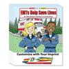 ZOCO  Emergency EMS Workers  Custom Coloring & Activity Books (250 Bulk Pack, With Crayons)  Paramedics, Ambulance, 911 Handout for Kids view 1