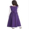 Agoky Kids Girls Medieval Renaissance Costume Dress Princess Halloween Cosplay Long Dress Fancy Dress Up Purple 16 Years view 2