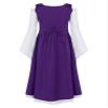 Agoky Kids Girls Medieval Renaissance Costume Dress Princess Halloween Cosplay Long Dress Fancy Dress Up Purple 16 Years view 4