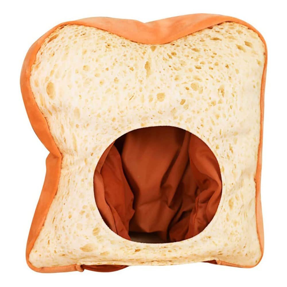 Xsysmile Adult Kids Lovely New Toast Shape Plush Hat Funny Headgear Cosplay Party Photo