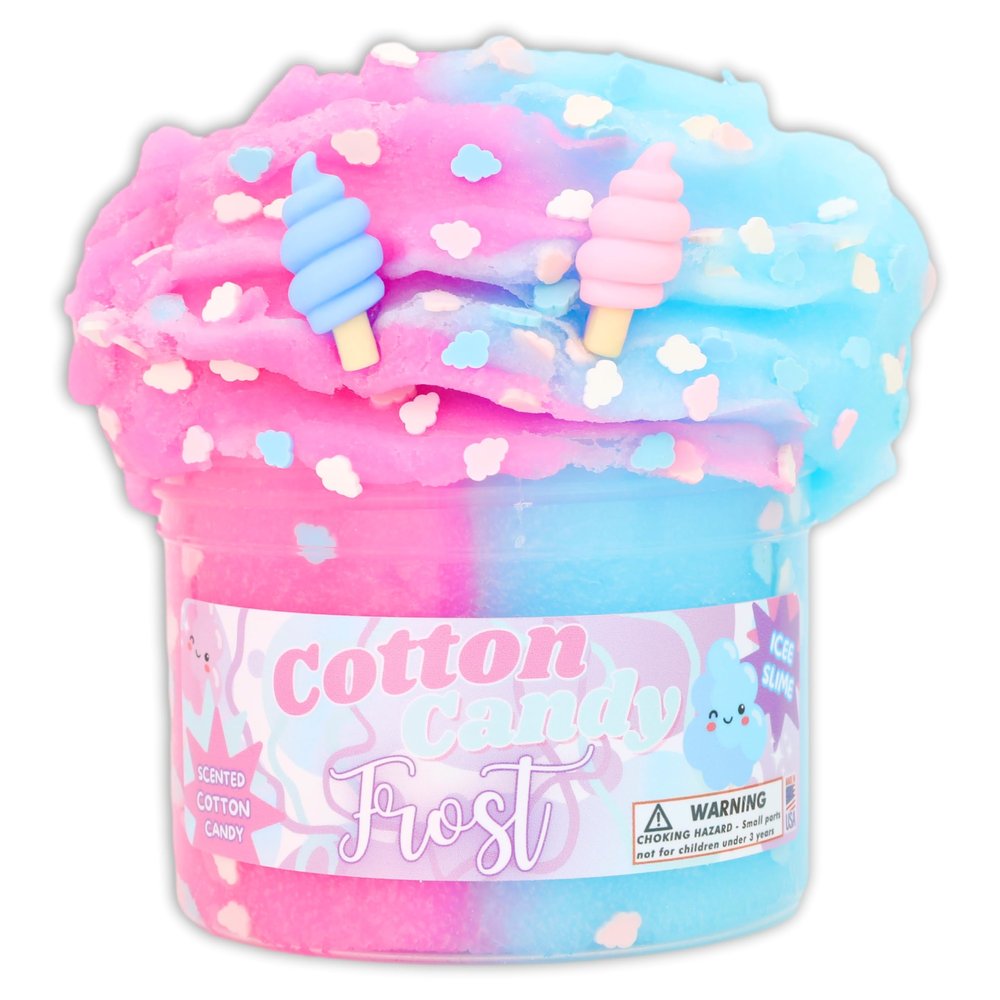 Cotton Candy Frost (8oz) - ICEE Textured Slime - Handmade in USA - Dope Slimes