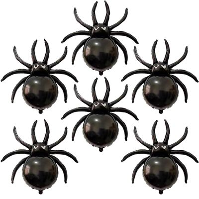 33" Spider Foil Balloons - Halloween Black Spiders Animal Spooky Balloon for New Year Party Decoration Supplier