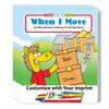 ZOCO  When I Move  Custom Promotional Coloring Books (250 Bulk Pack, with Crayons)  Realtor Handouts for Kids  Real Estate Marketing Materials view 1