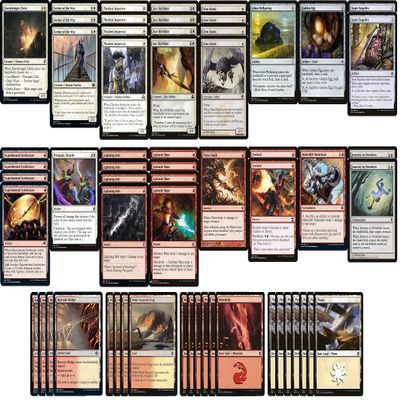 Tier 1 Boros Metalcraft Pauper Deck - Red White - Custom Built - Magic The Gathering - MTG - 60 Card