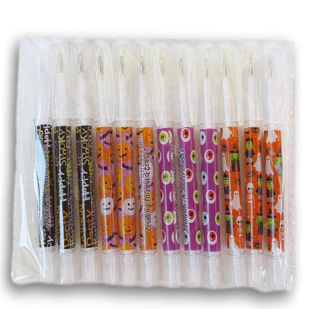 Fall Crafts Spooky Favor Mini Pen Set - 12 Count (5312731)