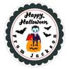 Personalized Halloween Stickers, 2" Round Sticker Labels, Halloween Set Of 20 Party Favor Sticker Labels, Classroom Candy Bags, Mason Jar Stickers, Halloween Gift Labels view 1