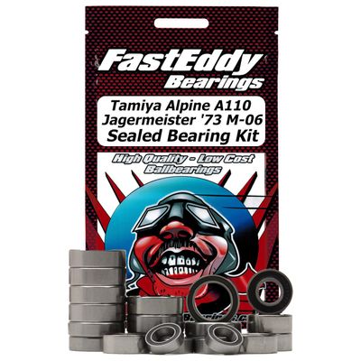 FastEddy Bearings Compatible with Tamiya Alpine A110 Jagermeister '73 M-06 Sealed Bearing Kit