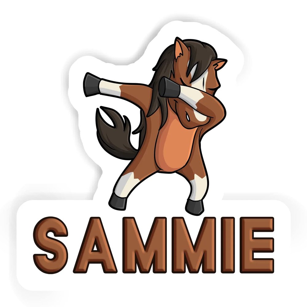 12 Dabbing Horse Stickers Sammie (2pcs 5.5inch, 4pcs 2.5inch, 6pcs 1.8inch)
