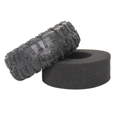 GatherTOOL 4Pcs 1.9 Inch Rubber Tyre 1.9 Wheel Tires 123X49.5MM for 1/10 RC Crawler TRAXAS TRX4 TRX6 Axial SCX10 AXI03007 (Color : 1.9 JC 4pcs)