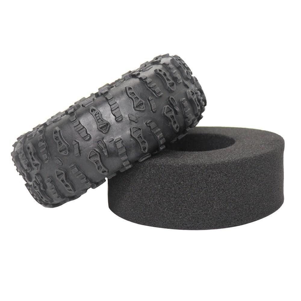 GatherTOOL 4Pcs 1.9 Inch Rubber Tyre 1.9 Wheel Tires 123X49.5MM for 1/10 RC Crawler TRAXAS TRX4 TRX6 Axial SCX10 AXI03007 (Color : 1.9 JC 4pcs)