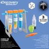 Discovery #MINDBLOWN 14-Piece Test Tubes DIY Science Kit with 3 Educational Experiments, Educational STEM Activity Set, Fun Learning Toy for Real Chemistry Experiments, Safe for Kids Ages 8+ view 3