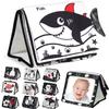 EverLove Tummy Time Mirror - High Contrast Baby Sensory Toys for 0-9 Months view 1