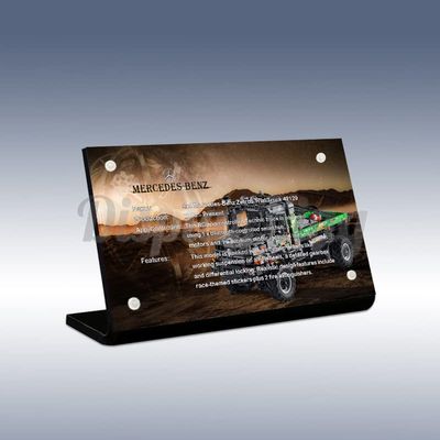 Acrylic Display Plaque for 4x4 Mercedes-Benz Zetros Trial Truck 42129 (Model Set is not Included)