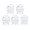 5 Pcs Dollhouse Miniature Alarm Clock,Mini Alarm Clock Model for 1/12 Scale,Mini Furniture Dollhouse Decoration Accessories view 2