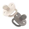 Boon Jewl Silicone Orthodontic Pacifier - Baby Pacifier with Soothing Gem-Shaped Nipple - Comfortable Baby Pacifiers Natural Oral Muscular Development - Neutral - 2 Count - 3+ Months view 1