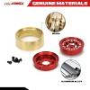 RCAWD Brass Weights 312g & Beadlock Glue-Free RC Wheels for FMS EAZYRC ROC Hobby FCX24 1/24 1/18 Mogrich Crawler Upgrades, 36.5 * 17.5mm Parts #C3004 Red view 4