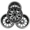 4Pack Vgoohobby Alloy 2.2" RC Beadlock Wheels Rims 35mm Compatible with 1/10 RC Axial Wraith RR10 YETI SCX10 D90 Traxxas TRX4 CC01 Crawler Car (Titanium) view 2