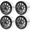 4Pack Vgoohobby Alloy 2.2" RC Beadlock Wheels Rims 35mm Compatible with 1/10 RC Axial Wraith RR10 YETI SCX10 D90 Traxxas TRX4 CC01 Crawler Car (Titanium) view 4
