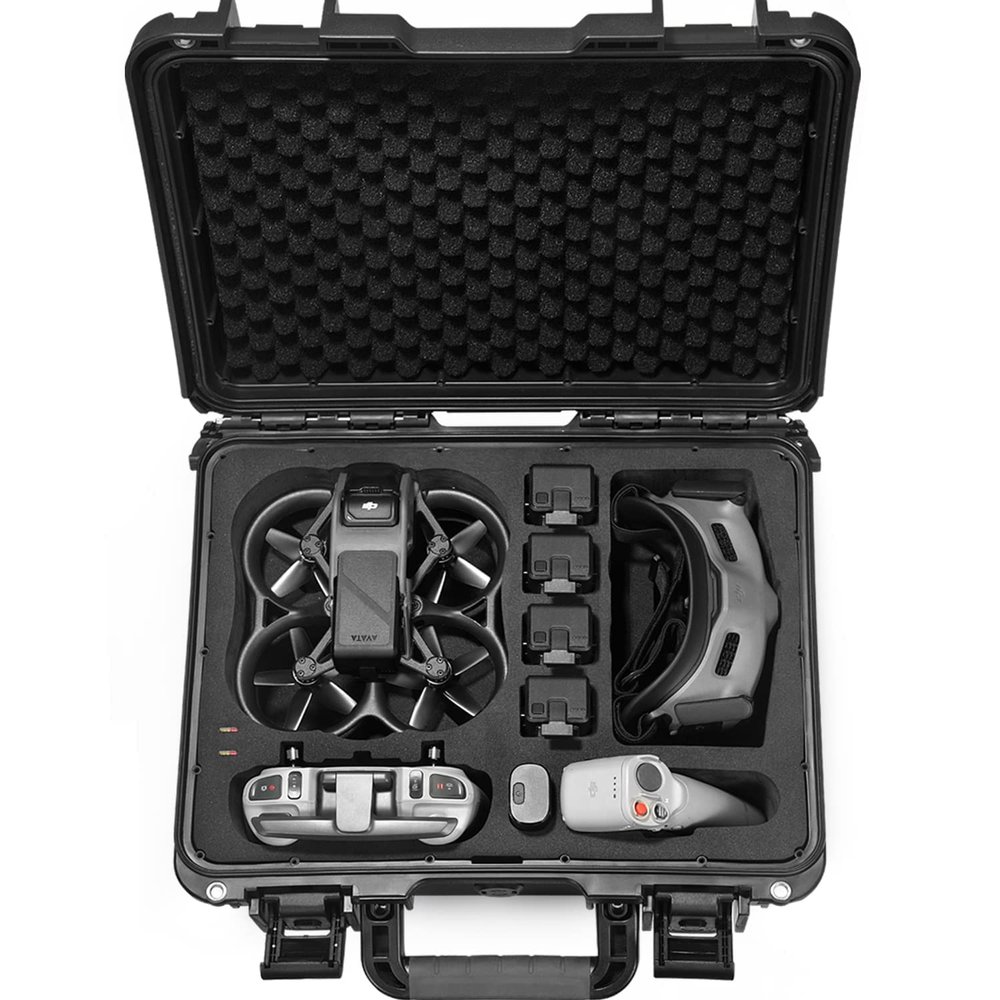 LEKUFEE Waterproof Case for DJI Avata - Explorer Combo/Pro/Fly Smart Combo & Accessories (Carry Case Only) - Not for DJI AVATA 2, Black