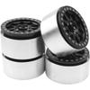 4Pack Vgoohobby Alloy 2.2" RC Beadlock Wheels Rims 35mm Compatible with 1/10 RC Axial Wraith RR10 YETI SCX10 D90 Traxxas TRX4 CC01 Crawler Car (Black) view 2