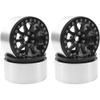 4Pack Vgoohobby Alloy 2.2" RC Beadlock Wheels Rims 35mm Compatible with 1/10 RC Axial Wraith RR10 YETI SCX10 D90 Traxxas TRX4 CC01 Crawler Car (Black) view 4