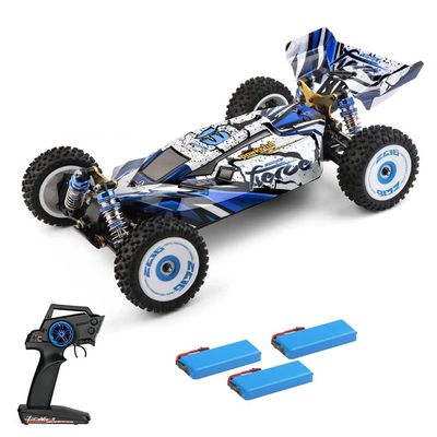 QIYHBVR 1/12 Brushless Motor Remote Control High Speed Car, 4WD RC Drifting Racing Cars Fast 75km/h Truck 2.4Ghz Off-Road Alloy Chassis Oil Pressure Shock Off Road Rally Truck