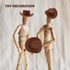 20 Pcs Brown Mini Cowboy Hats for Crafts Plastic Tiny Cowboy Hat Cute Small Cowboy Hats for Bottles Doll & Cake Decorations view 4