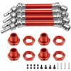 4Pcs ShareGoo Front Rear Drive Shaft CVD Driveshaft w/Hex Adapter Compatible with 1/8 Arrma Typhon 4x4 3s BLX Typhon 550 Mega 4x4 RC Car Upgrades Parts (Red) view 1