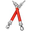 4Pcs ShareGoo Front Rear Drive Shaft CVD Driveshaft w/Hex Adapter Compatible with 1/8 Arrma Typhon 4x4 3s BLX Typhon 550 Mega 4x4 RC Car Upgrades Parts (Red) view 4