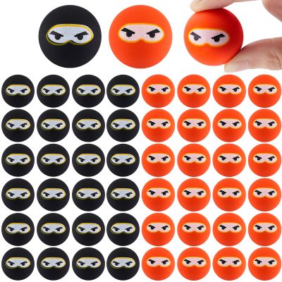 Chivao Ninja Bouncing Balls, Bouncing Ninja Toy Game Party Favors 1.26 Inch Bouncy Balls for Graduation Birthday Party School Outdoor Activities(36 Pcs)