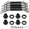 4Pcs ShareGoo Front Rear Drive Shaft CVD Driveshaft w/Hex Adapter Compatible with 1/8 Arrma Typhon 4x4 3s BLX Typhon 550 Mega 4x4 RC Car Upgrades Parts (Black) view 1