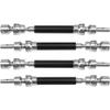 4Pcs ShareGoo Front Rear Drive Shaft CVD Driveshaft w/Hex Adapter Compatible with 1/8 Arrma Typhon 4x4 3s BLX Typhon 550 Mega 4x4 RC Car Upgrades Parts (Black) view 2