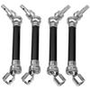 4Pcs ShareGoo Front Rear Drive Shaft CVD Driveshaft w/Hex Adapter Compatible with 1/8 Arrma Typhon 4x4 3s BLX Typhon 550 Mega 4x4 RC Car Upgrades Parts (Black) view 3