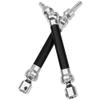 4Pcs ShareGoo Front Rear Drive Shaft CVD Driveshaft w/Hex Adapter Compatible with 1/8 Arrma Typhon 4x4 3s BLX Typhon 550 Mega 4x4 RC Car Upgrades Parts (Black) view 4