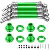 4Pcs ShareGoo Front Rear Drive Shaft CVD Driveshaft w/Hex Adapter Compatible with 1/8 Arrma Typhon 4x4 3s BLX Typhon 550 Mega 4x4 RC Car Upgrades Parts (Green) view 1