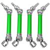 4Pcs ShareGoo Front Rear Drive Shaft CVD Driveshaft w/Hex Adapter Compatible with 1/8 Arrma Typhon 4x4 3s BLX Typhon 550 Mega 4x4 RC Car Upgrades Parts (Green) view 3