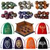 Grajar DND Dice Set, 42 Pcs polyhedral dice Set with 6 Colorful Animal Pattern Dice Bag and PU Leather and Velvet dice Tray for Dungeons and Dragons D&D RPG MTG Table Games Starry Sky view 1