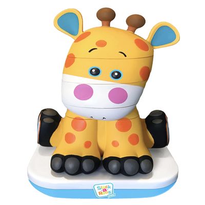 Stack-a-Roos Baby Giraffe by Salus Brands - Animal Stacking Toy, Educational Early Learning Toy for Infants Babies Toddlers, Age 12+ Months - Great Baby Gifts, STEM