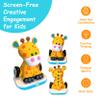Stack-a-Roos Baby Giraffe by Salus Brands - Animal Stacking Toy, Educational Early Learning Toy for Infants Babies Toddlers, Age 12+ Months - Great Baby Gifts, STEM view 4