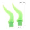 Beaupretty Halloween Horns Headphone Kit Universal Ox Horns Decoration for Headset Cosplay Party Accessories 4Pcs Easy Install view 2