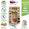 Montessori Screwdriver Board Set, Real 17 Pcs & 12 Holes Fine Motor Skills 3 4 5 +Kids Patience Basic Life Skill Educational Wooden STEM Toys for Toddler Preschool Materials Busy Sensory Tools view 4