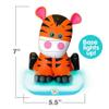 Stack-a-Roos Baby Tiger by Salus Brands - Animal Stacking Toy, Educational Early Learning Toy for Infants Babies Toddlers, Age 12+ Months - Great Baby Gifts, STEM view 3