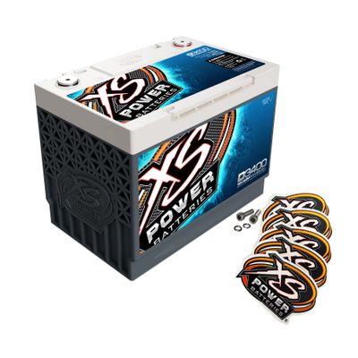 XS Power D3400 AGM Battery With Sticker Pack